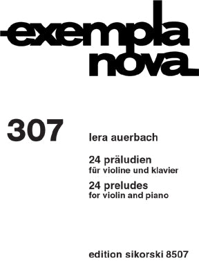 Auerbach: 24 Preludes for Violin and Piano, Op. 46