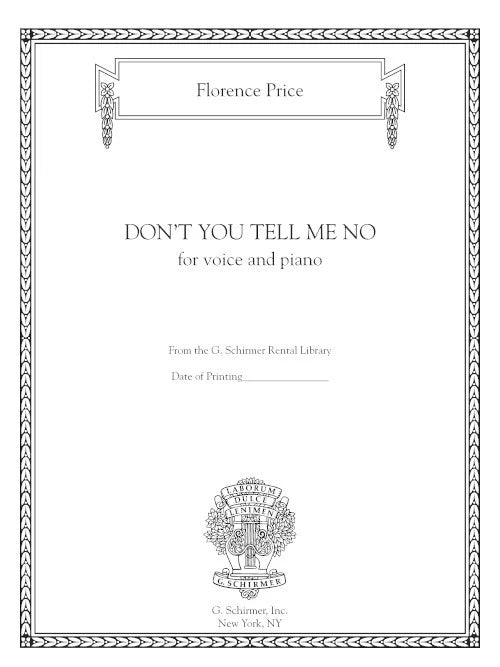 Price: Don't You Tell Me No