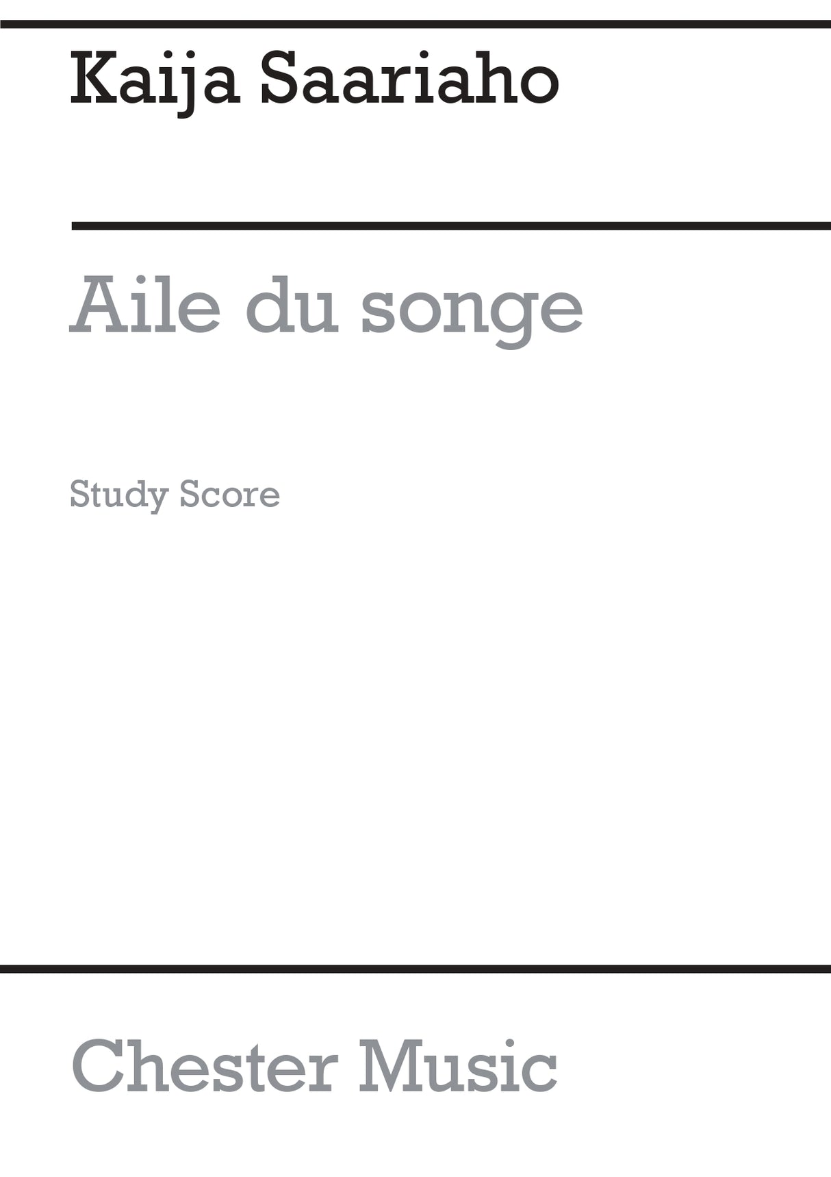 Saariaho: Aile du songe