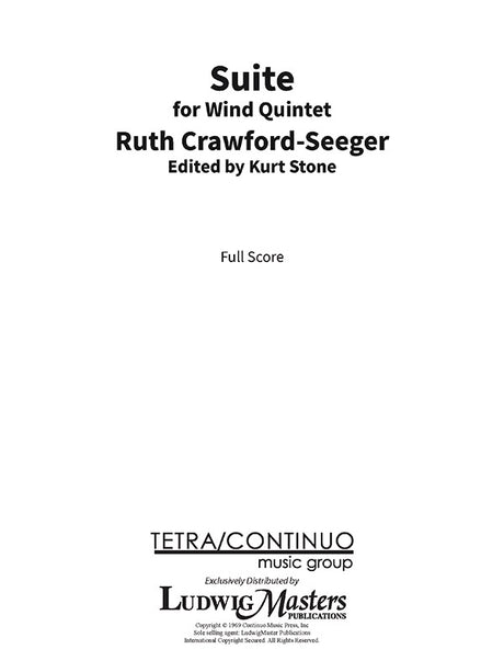 Seeger: Suite for Wind Quintet