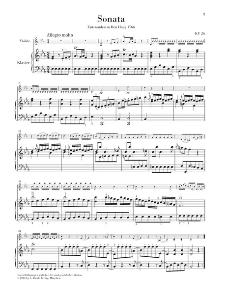 Mozart: "Wunderkind" Sonatas - Volume 3, K. 26-31