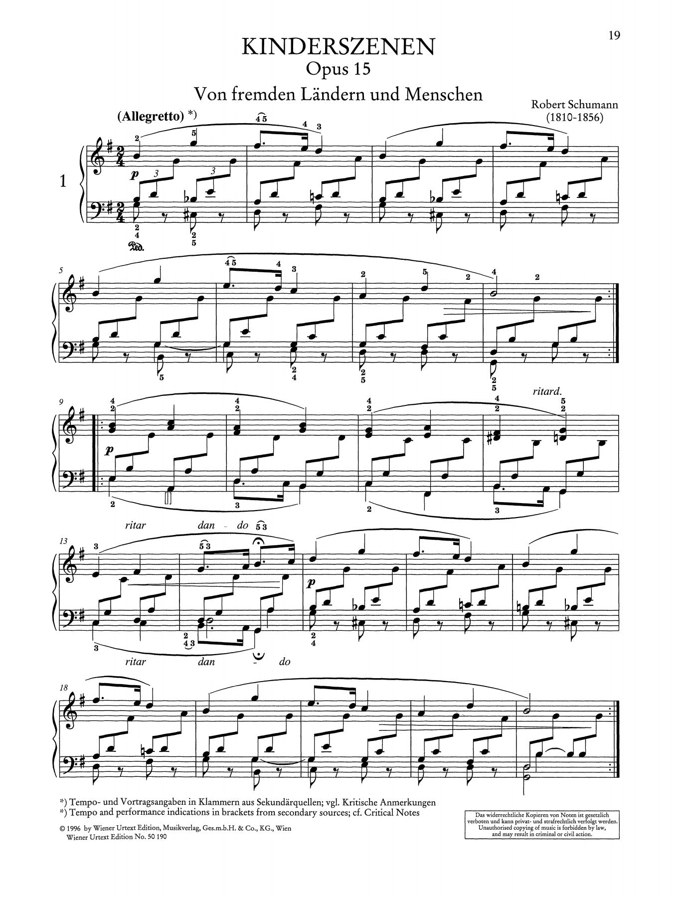 Schumann: Kinderszenen (Scenes from Childhood), Op. 15 – Ficks Music