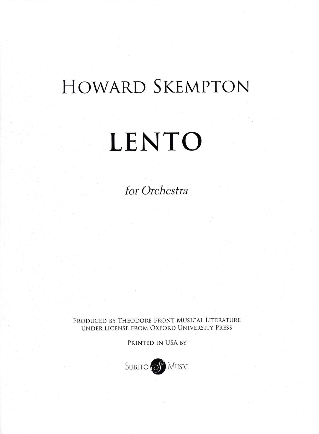 Skempton: Lento