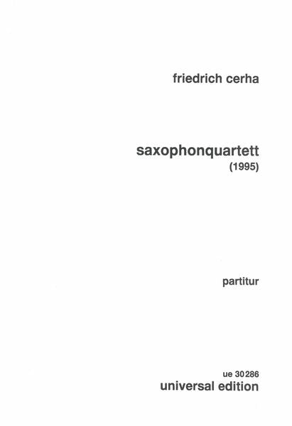 Cerha: Saxophone Quartet