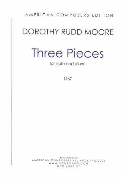 Moore: Three Pieces for Violin and Piano