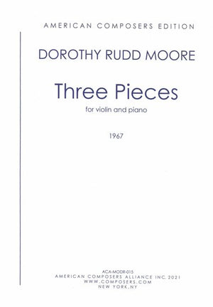Moore: Three Pieces for Violin and Piano