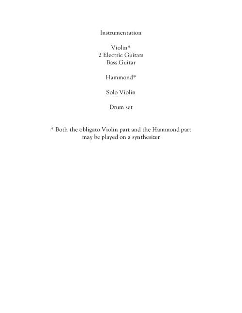 Dorman: Concerto for Violin and a Rock Band