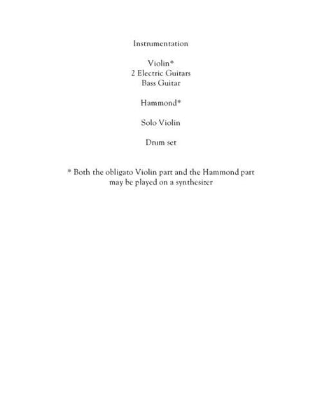 Dorman: Concerto for Violin and a Rock Band