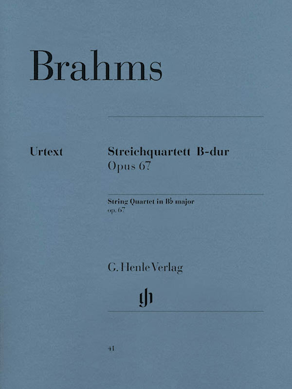 Brahms: String Quartet in B-flat Major, Op. 67
