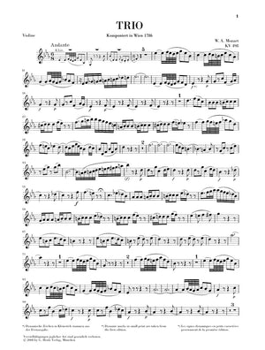 Mozart: Trio in E-flat Major, K. 498 ("Kegelstatt")