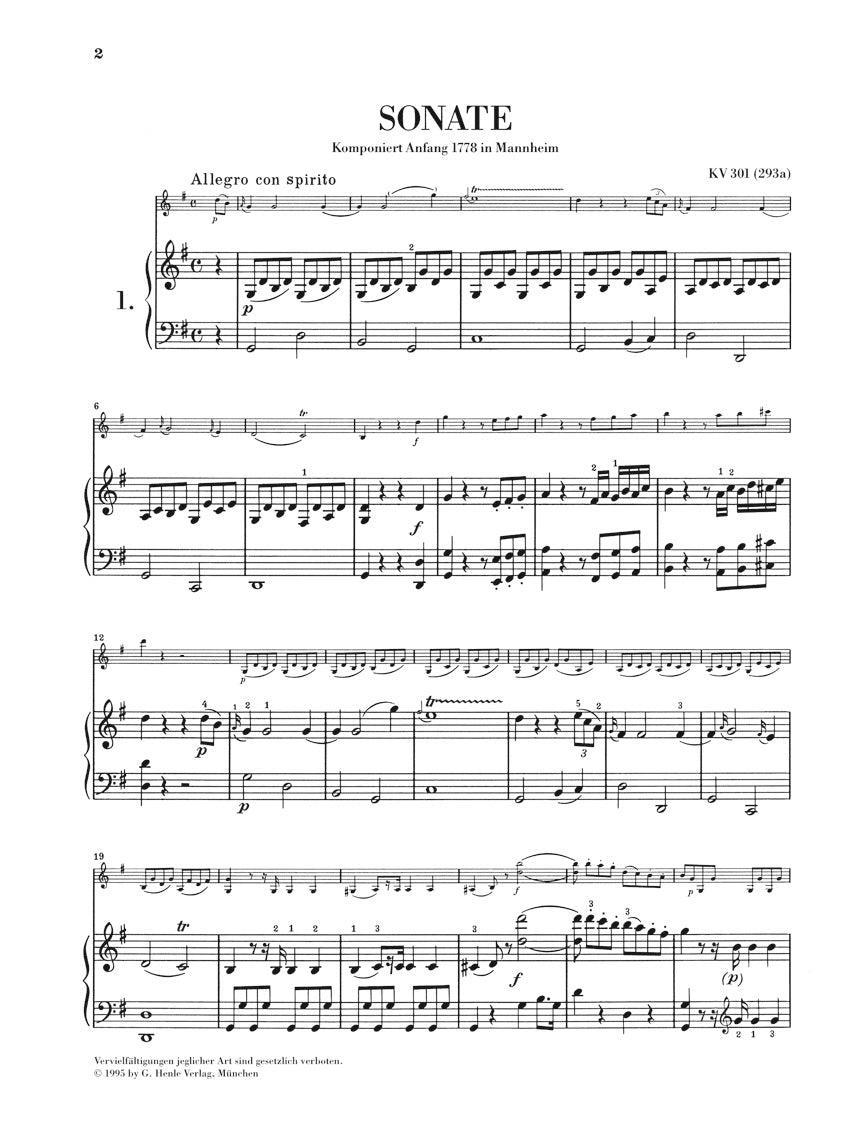 Mozart: Violin Sonatas - Volume I