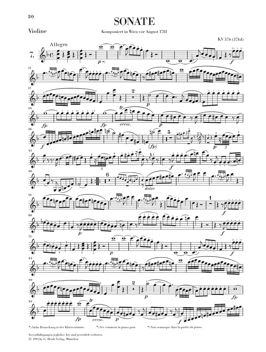 Mozart: Violin Sonatas - Volume II