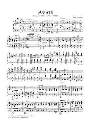 Schubert: Piano Sonata in A Minor, Op. 42, D 845