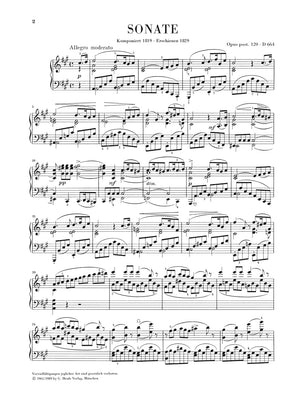 Schubert: Piano Sonata in A Major, Op. posth. 120, D 664