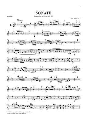 Weber: 6 Violin Sonatas, Op. 10b