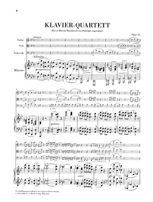 Brahms: Piano Quartet No. 1 in G Minor, Op. 25