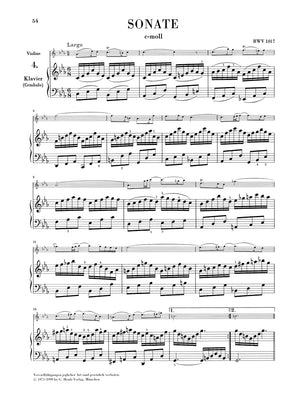 Bach: Violin Sonatas Nos. 4-6, BWV 1017-1019