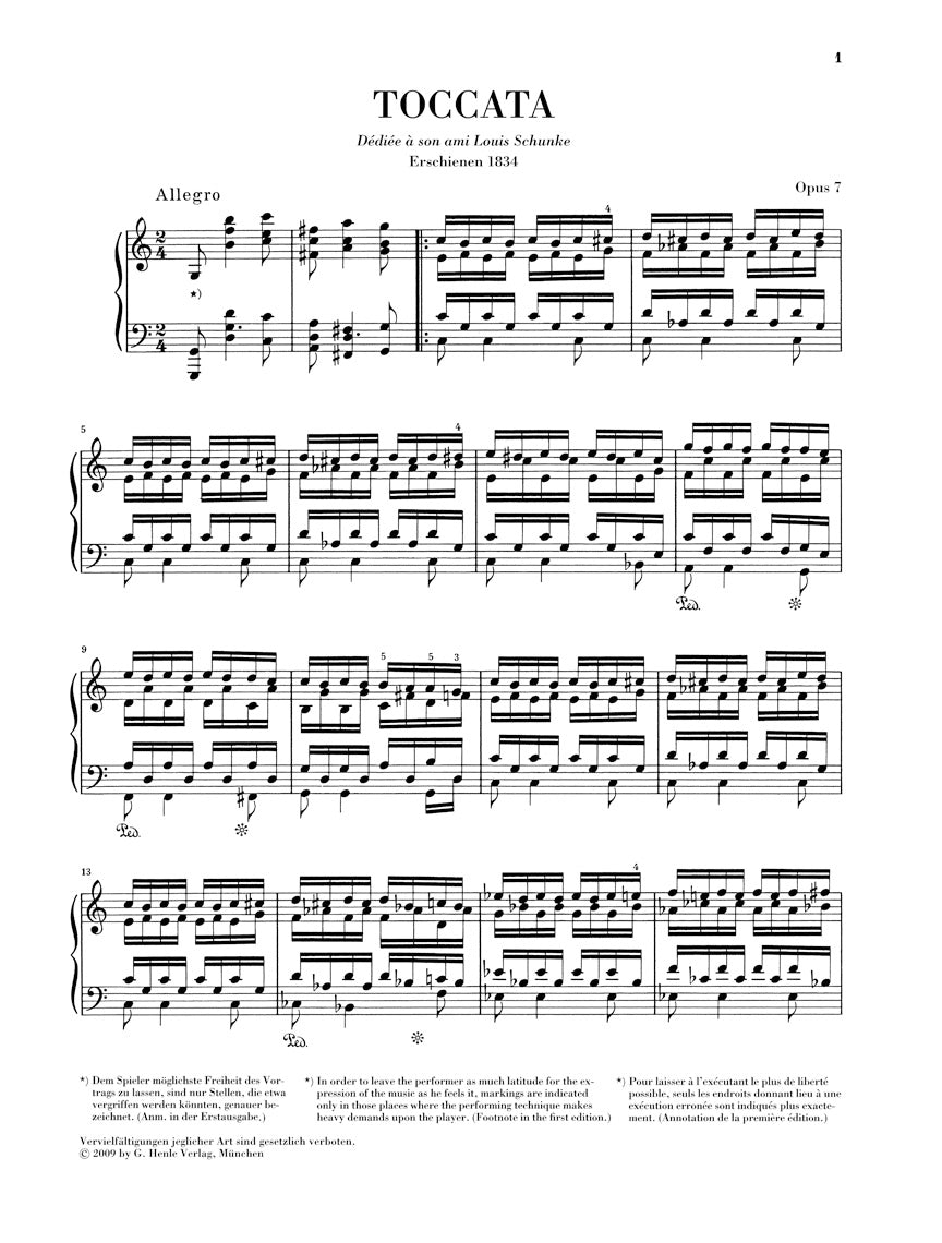 Schumann: Toccata in C Major, Op. 7