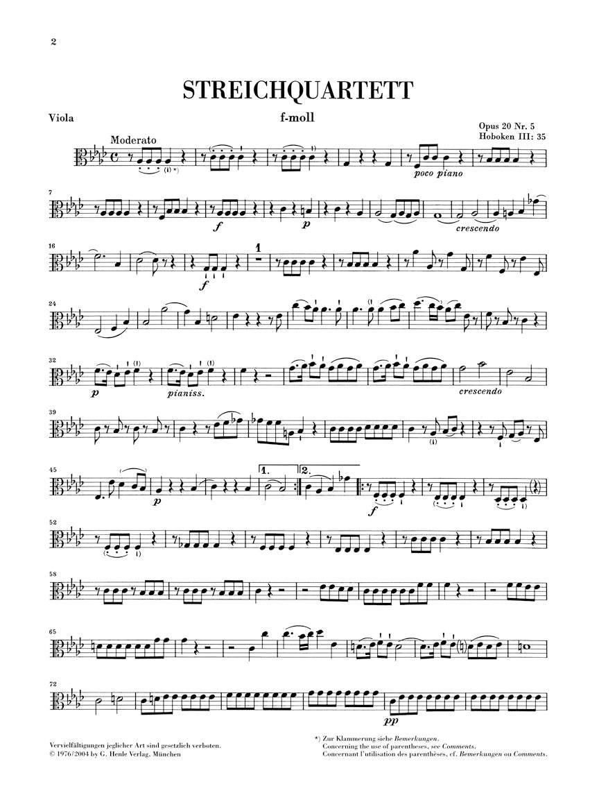 Haydn: String Quartets - Volume 4 (Op. 20 - Sun Quartets)