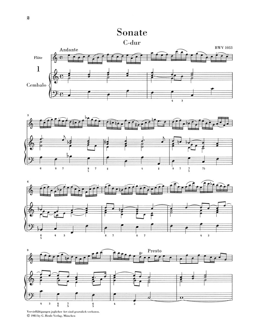 Bach: Flute Sonatas - Volume 2