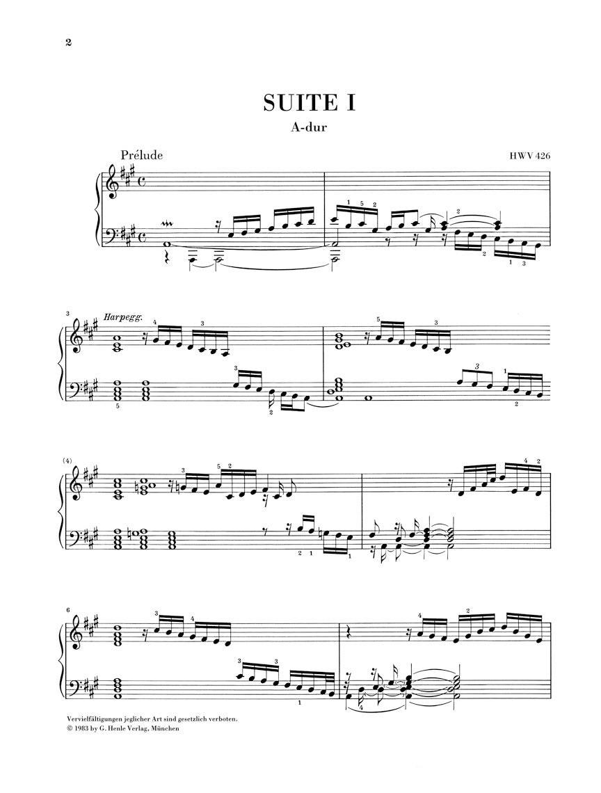 Handel: Piano Suites (London 1720)