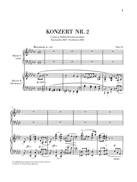 Chopin: Piano Concerto No. 2 in F Minor, Op. 21