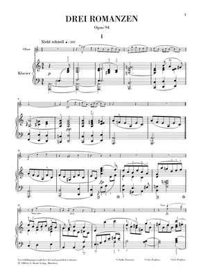 Schumann: 3 Romances, Op. 94 (Version for Oboe)