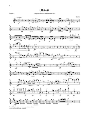 Schubert: Octet in F Major, Op. posth. 166, D 803
