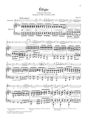 Fauré: Élégie for Cello and Piano, Op. 24
