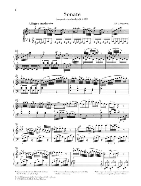 Mozart: Piano Sonata in C Major, K. 330 (300h)