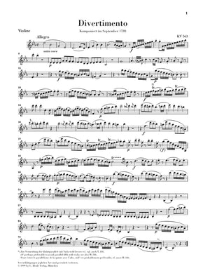 Mozart: String Trio in E-flat Major, K. 563