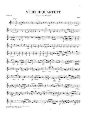 Schubert: String Quartet in D Minor, D 810