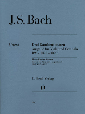 Bach: 3 Gamba (Cello) Sonatas, BWV 1027-1029