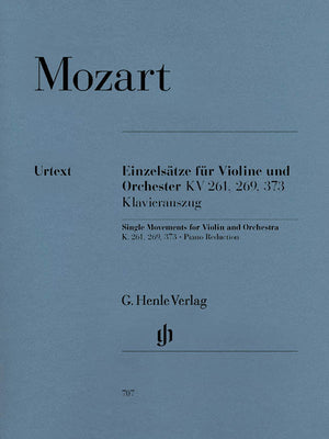 Mozart: Pieces for Violin and Orchestra, K. 261, 269 and 373