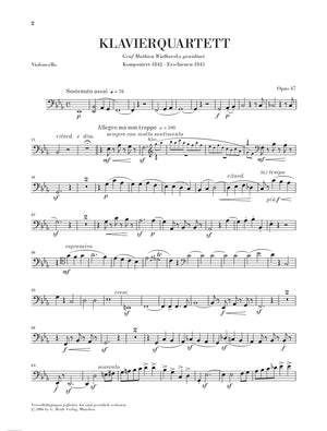 Schumann: Piano Quartet in E-flat Major, Op. 47