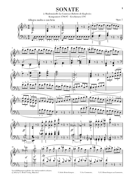 Beethoven: Piano Sonata No. 4 in E-flat Major, Op. 7