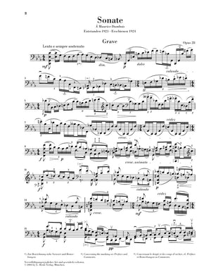 Ysaÿe: Sonata for Solo Cello, Op. 28
