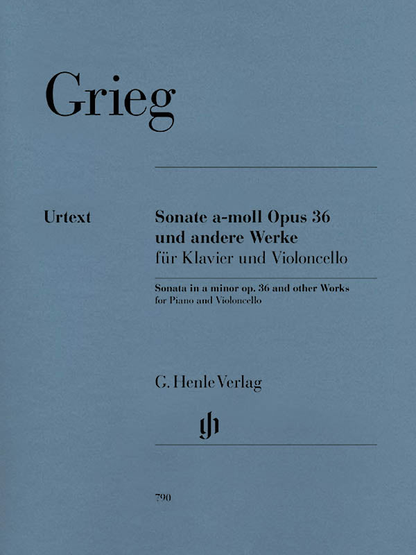 Grieg: Cello Sonata, Op. 36 and Other Works for Cello and Piano