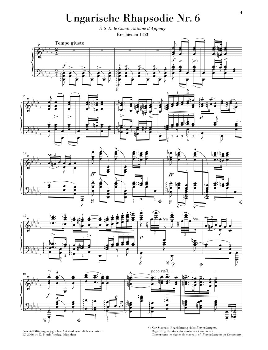 Liszt: Hungarian Rhapsody No. 6