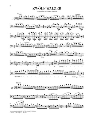 Dragonetti: 12 Waltzes for Double Bass