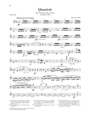 Schubert: String Quartet in A Minor, D 804, Op. 29