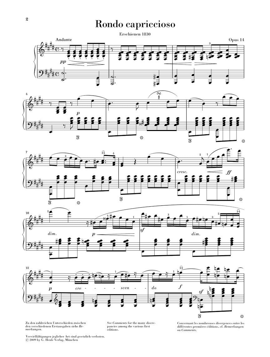 Mendelssohn: Rondo capriccioso, Op. 14