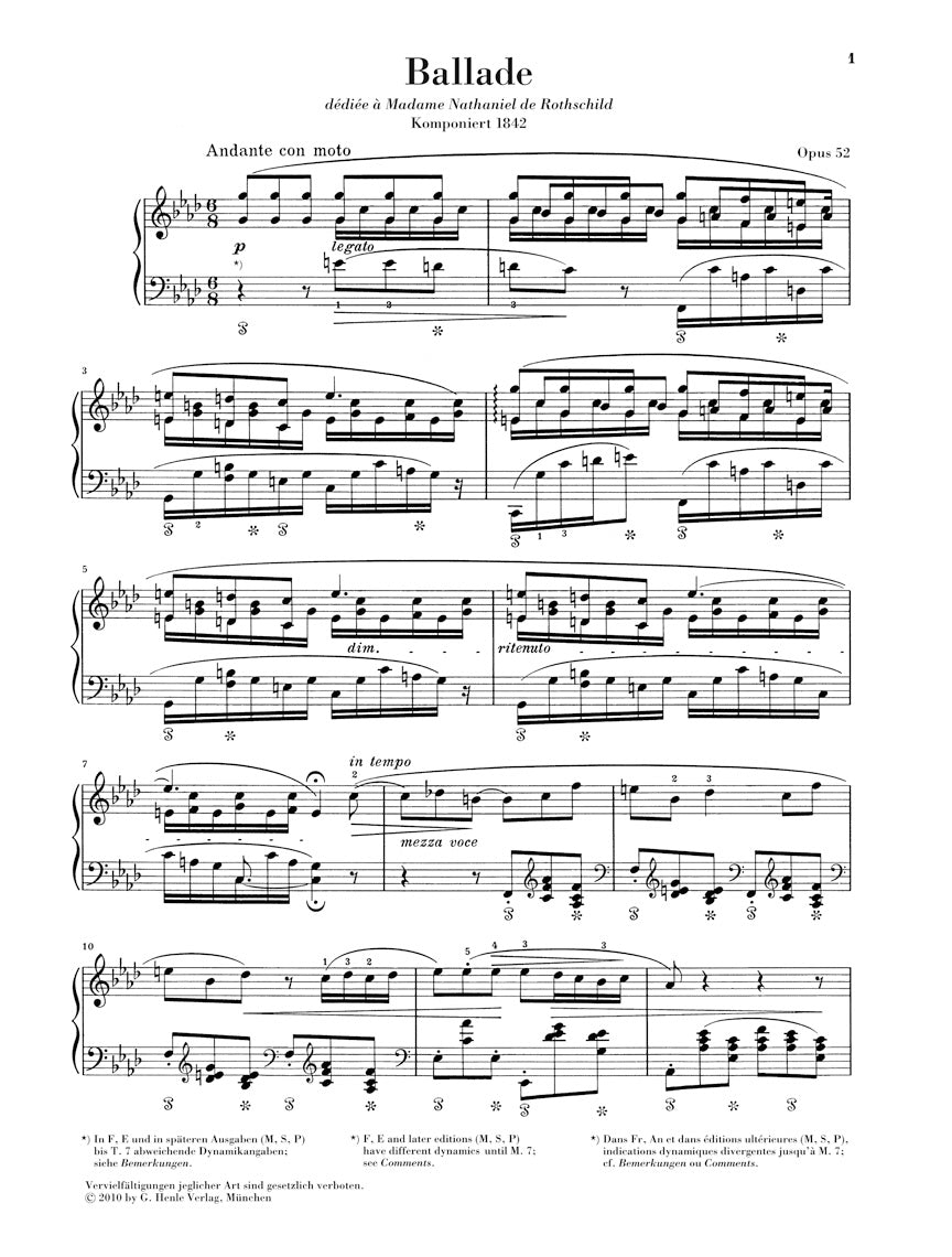 Chopin: Ballade in F Minor, Op. 52