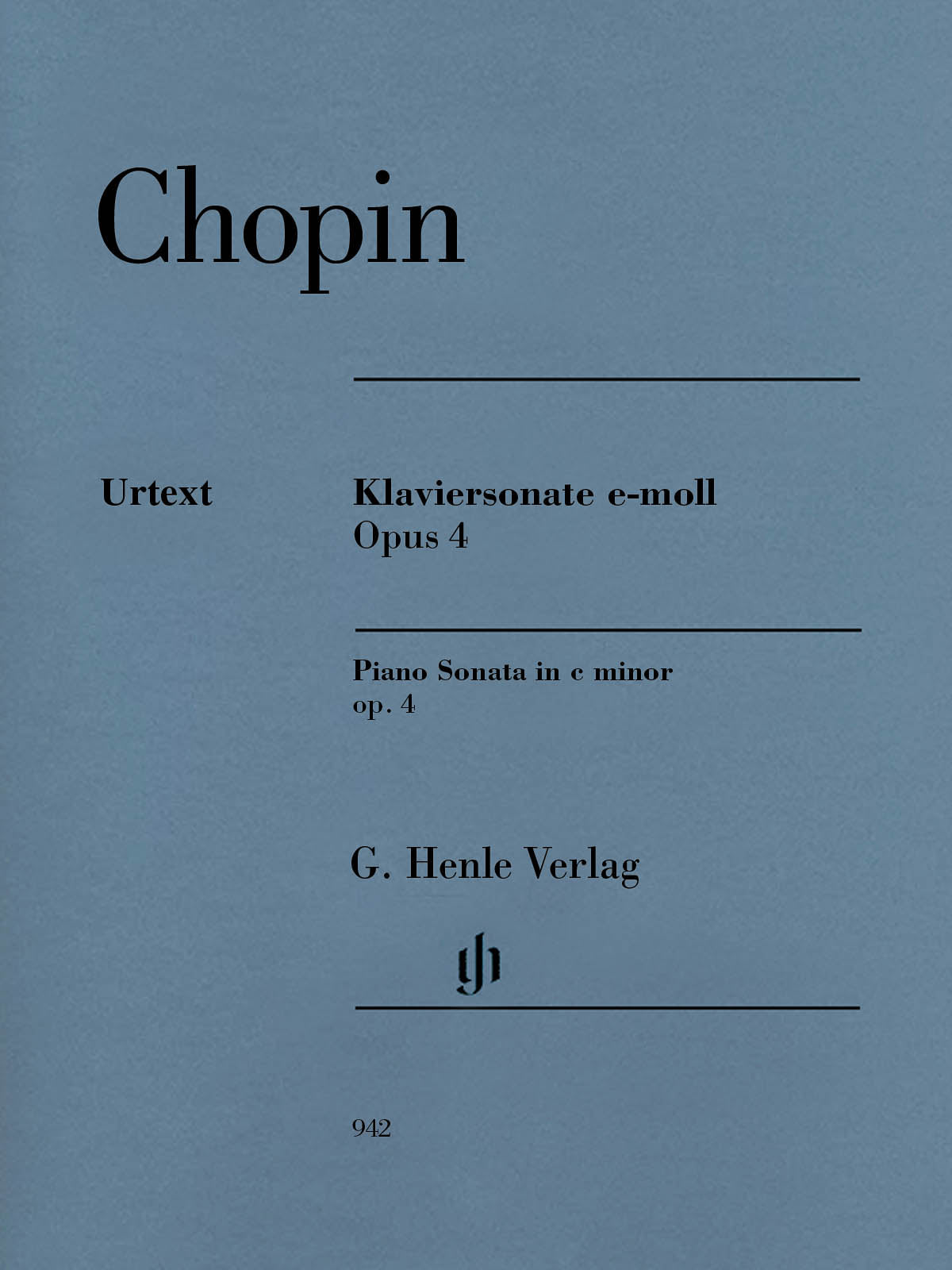 Chopin: Piano Sonata No. 1 in C Minor, Op. 4