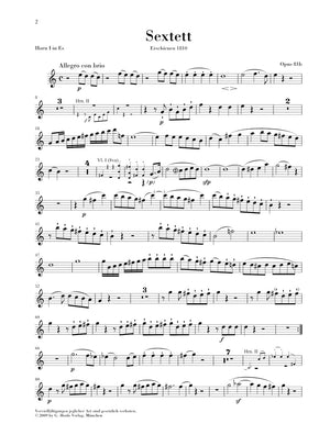 Beethoven: Sextet in E-flat Major, Op. 81b