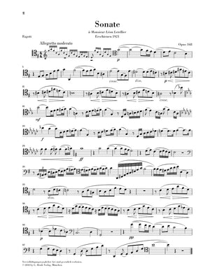 Saint-Saëns: Bassoon Sonata, Op. 168