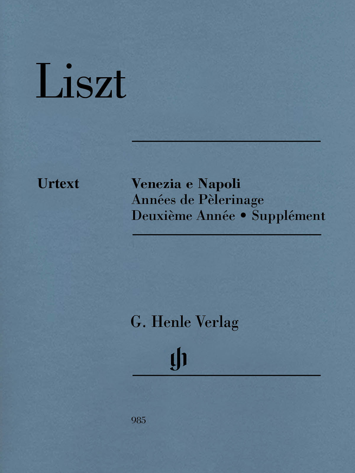 Liszt: Venezia e Napoli
