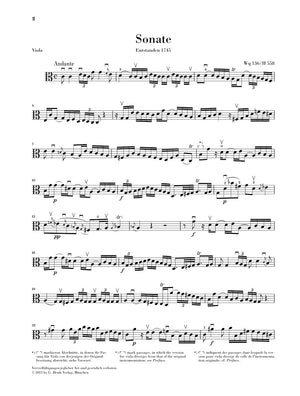 C.P.E. Bach: Gamba Sonatas, Wq. 88, 136, 137 (version for viola)