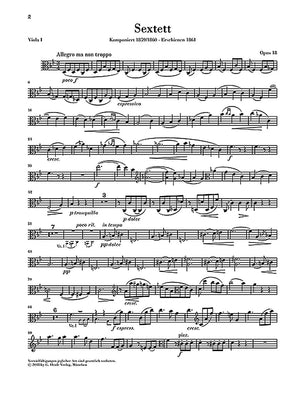 Brahms: String Sextet No. 1 in B-flat Major, Op. 18
