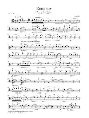 Saint-Saëns: Romances for Horn and Piano (cello version)